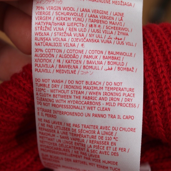 Marni IT 40 Red Wool Rib Knit Mock Neck Contrast Trim Chunky Sweater Italy - Picture 10 of 11